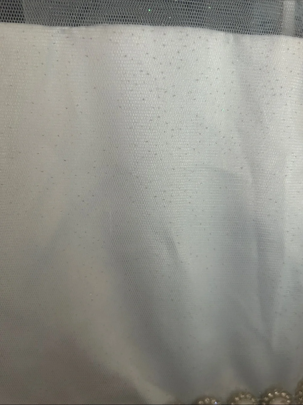 white  Pearl-Trim Dress for Girls